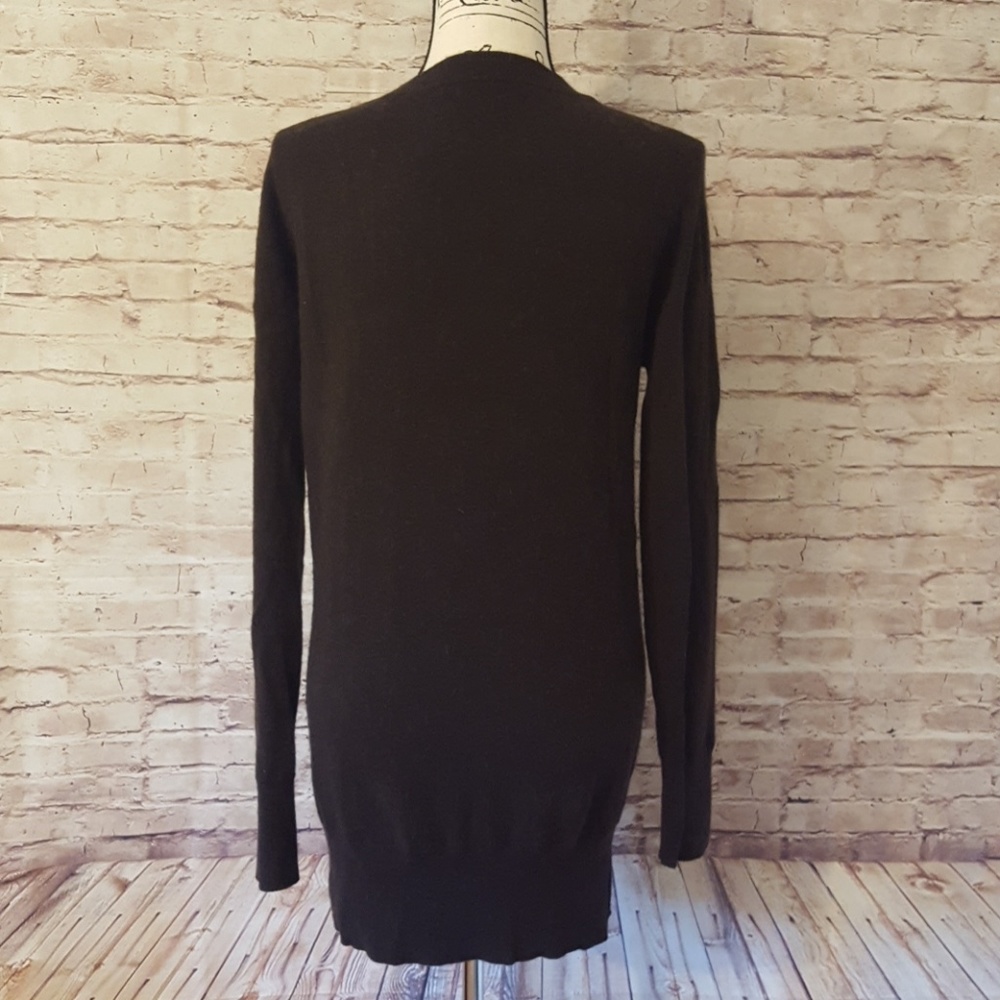 Vince Deep V Cashmere Tunic Sweater Sz M EUC - Picture 2 of 2
